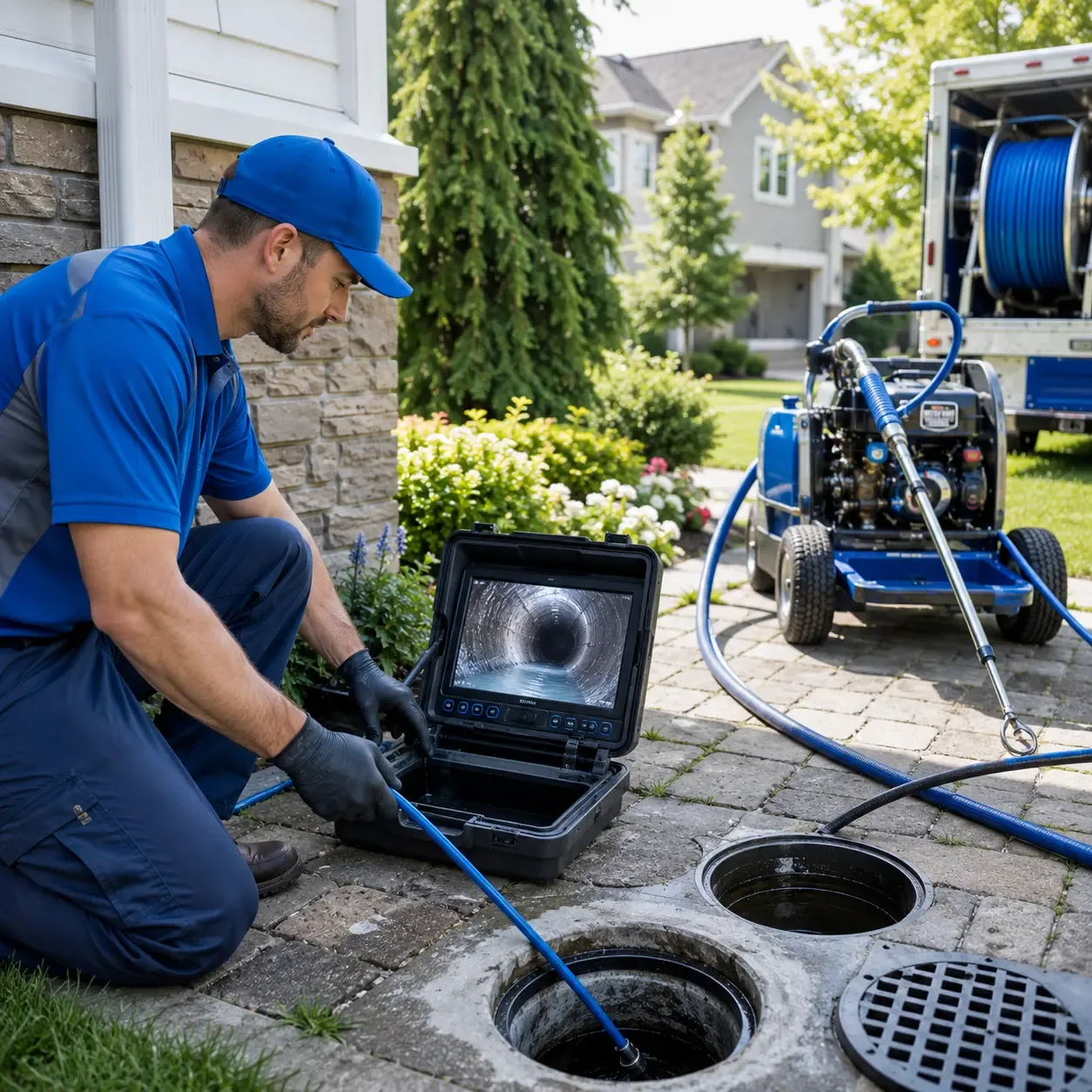 Outdoor drain cleaning professionals serving Yoder, IN